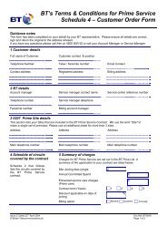 Customer Order Form - BT.com