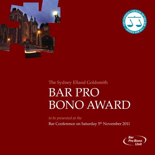 BAR PRO BONO AWARD