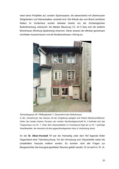 Basler Denkmalpflege - Denkmalpflege - Basel-Stadt