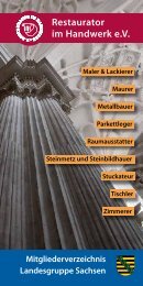 Mitgliederverzeichnis Landesgruppe Sachsen Restaurator im ...