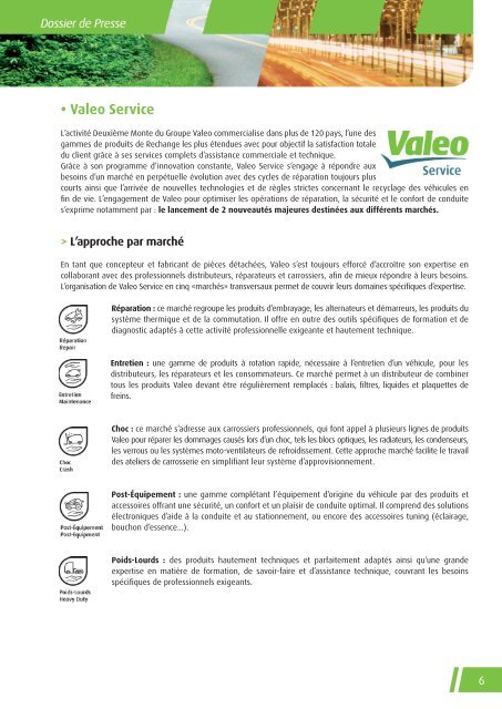 NouveautÃ©s et focus produits - Valeo