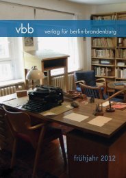 Frühjahr 2012 [pdf] - Verlag für Berlin und Brandenburg