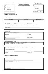 (Form 9) HRV Complaint - Commission on Human Rights