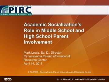 Academic Socialization - Center for Schools and Communities