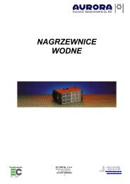 NAGRZEWNICE WODNE - El-Cab Sp. z oo