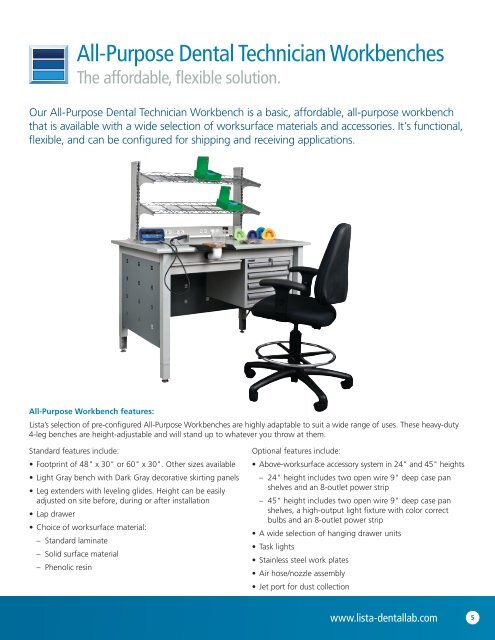 Lista Dental Lab brochure