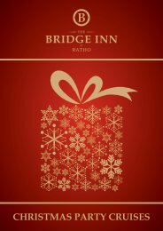 CHRISTmAS PARTY CRUISeS - Scottish Canals