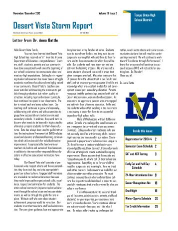 Volume 19, Issue 2: November/December 2012 - Desert Vista High ...