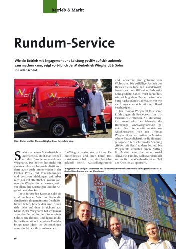Rundum-Service - Wieghardt & Sohn - Maler