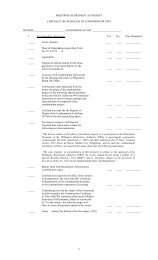 Condominium Unit Checklist and Requirements - Philippine ...