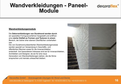 Exklusive Paneel-Systeme