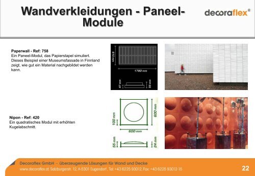 Exklusive Paneel-Systeme