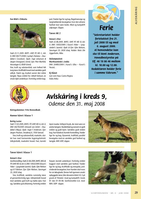 Nr. 6 - SchÃ¦ferhundeklubben for Danmark