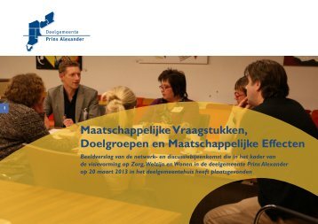 Maatschappelijke Vraagstukken, Doelgroepen en ... - Prins Alexander