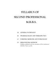 syllabus of second professional mbbs (a) general pathology