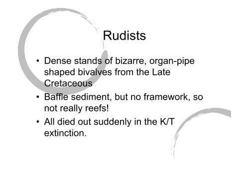 Carbonate environments