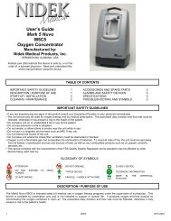 User's Guide Mark 5 Nuvo M5C5 Oxygen Concentrator - Impact ...