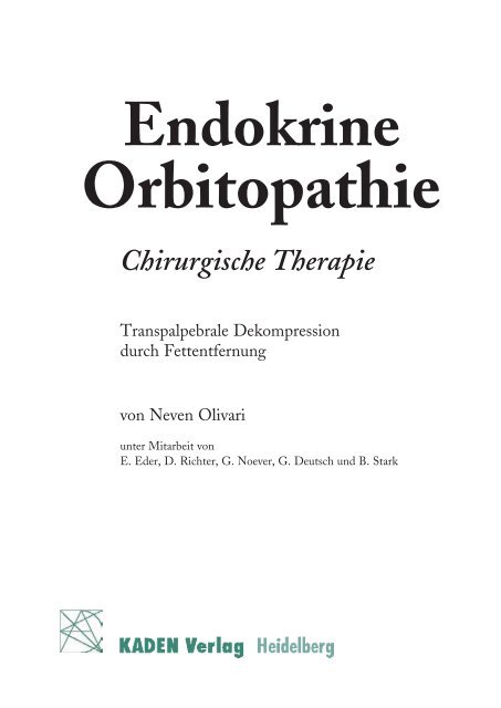 Neven Olivari • Endokrine Orbitopathie