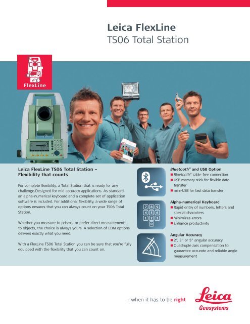 FlexLine TS06 Data Sheet - Leica Geosystems