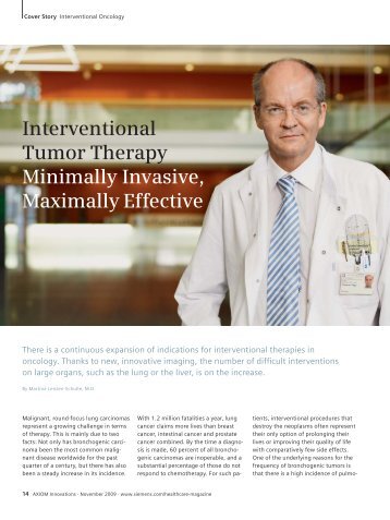 Read more in the interview with Prof. Dr. Vogl in our Customer ...