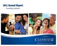 2012 Annual Report - Clearview Federal Credit Union