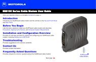 SB5100 Series Cable Modem User Guide Introduction ... - Optimum