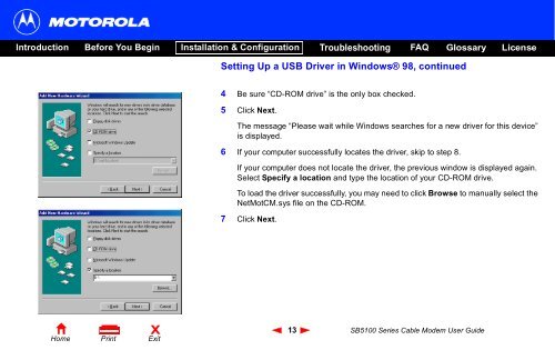 SB5100 Series Cable Modem User Guide Introduction ... - Optimum