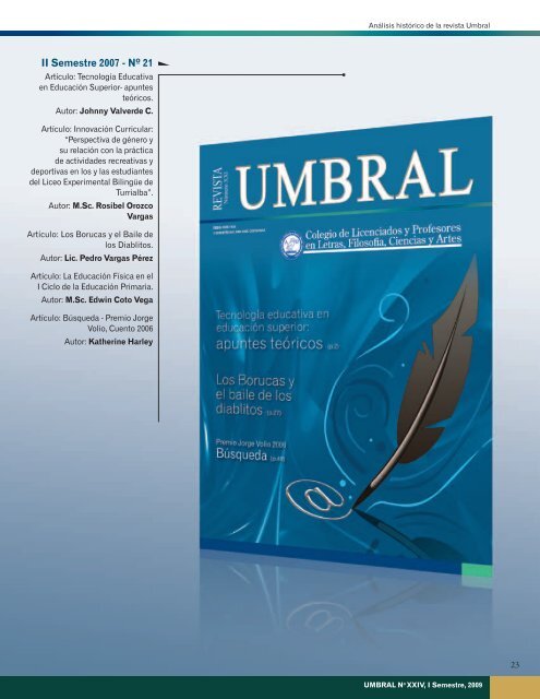 Revista Umbral XXIV - Colypro