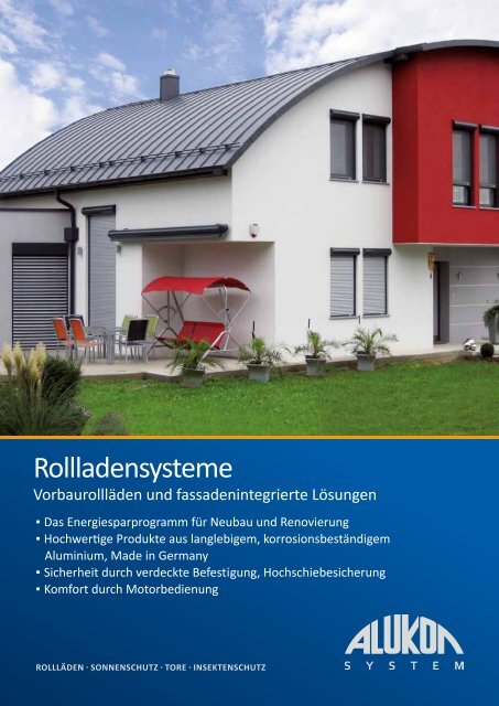 Rollladensysteme - Alukon GmbH & Co. KG