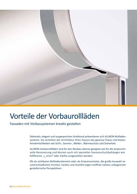 Rollladensysteme - Alukon GmbH & Co. KG