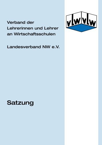 Satzung - vLw NRW eV