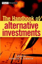 The Handbook of Alternative Investments - Arabictrader.com