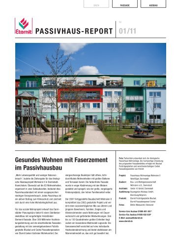 PASSIVHAUS-REPORT 01/11 - Eternit