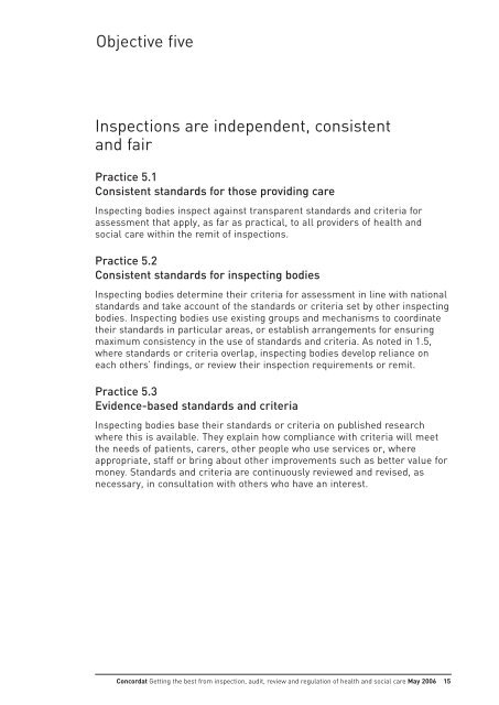 Working in partnership: Getting the best from inspection, audit ...