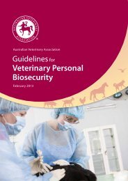 Guidelines for Veterinary Personal Biosecurity - Australian ...