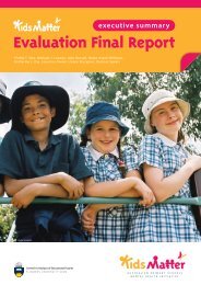 KidsMatter Evaluation Final Report - Bspg.com.au