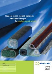 Tadpole tapes, wound packings and layered tapes for ... - Frenzelit