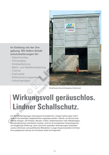 Broschüre Isoliertechnik und Industrieservice (PDF) - Lindner Group