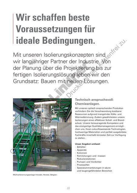 Broschüre Isoliertechnik und Industrieservice (PDF) - Lindner Group