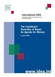 The Constituent Assembly of Nepal: An Agenda for Women - CAPWIP