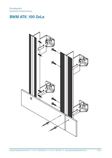 Schnittzeichnung BWM ATK 100 ZeLa - Gasser Fassadentechnik