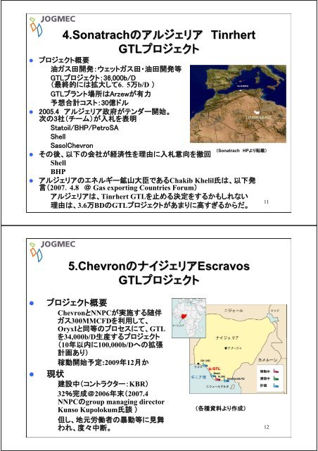 GTL最新動向 - JOGMEC 石油・天然ガス資源情報