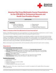 American Red Cross Multimedia Course ... - Instructor's Corner