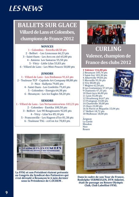 Sport de Glace JUIN-JUILLET 2012 - FFSG