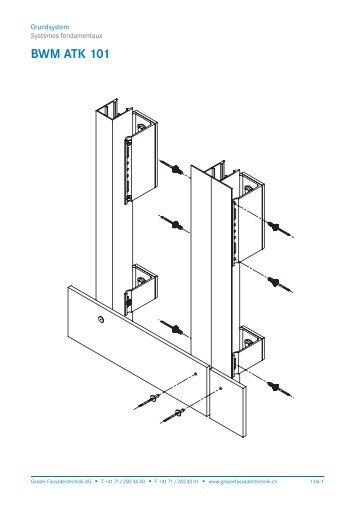 Schnittzeichnung BWM ATK 101 - Gasser Fassadentechnik