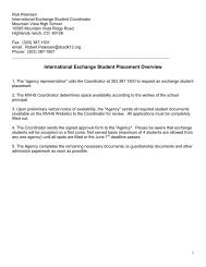 Foreign Exchange Application - Mountain Vista High School
