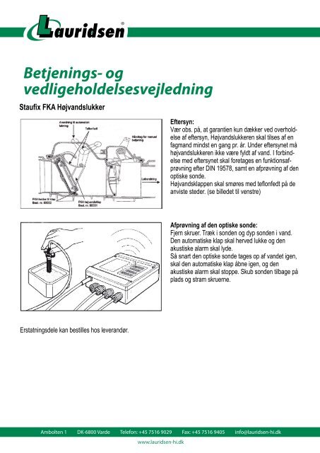 Staufix FKA - Lauridsen Handel og Import A/S