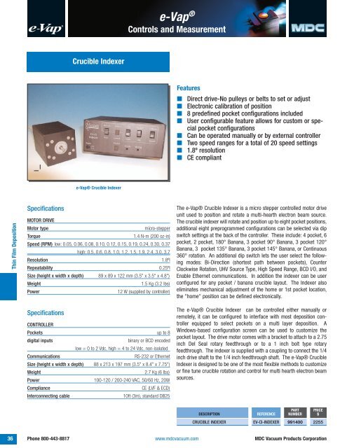 High & Ultrahigh Vacuum Thin Film Deposition Technology