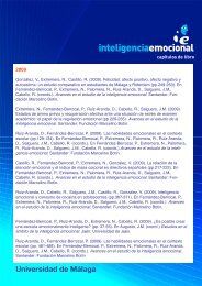 CapÃ­tulos de libro - Inteligencia Emocional - Universidad de MÃ¡laga
