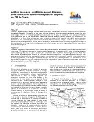 AnÃ¡lisis geolÃ³gico â geotÃ©cnico para el desplante de la cimentaciÃ³n ...